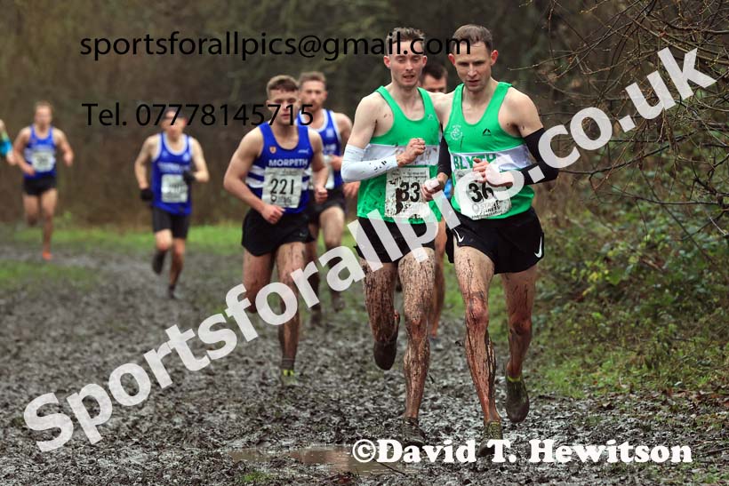 Senior mens 2023 North Eastern Cross Country Champs., Temple Park, South Shields. Photo: David T. Hewitson/Sports for All Pics